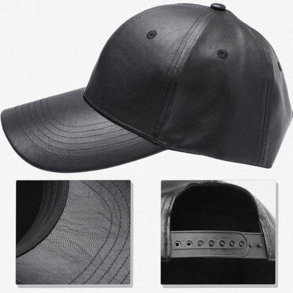 Leather Baseball Hat - Picture 2 of 4